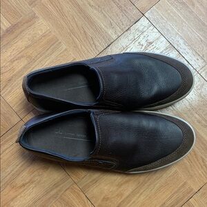 Ecco Leather Slip On Loafers us9
